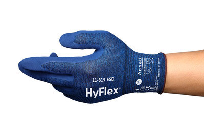 Ansell Hyflex 11-819 ESD Touchscreen Glove, front