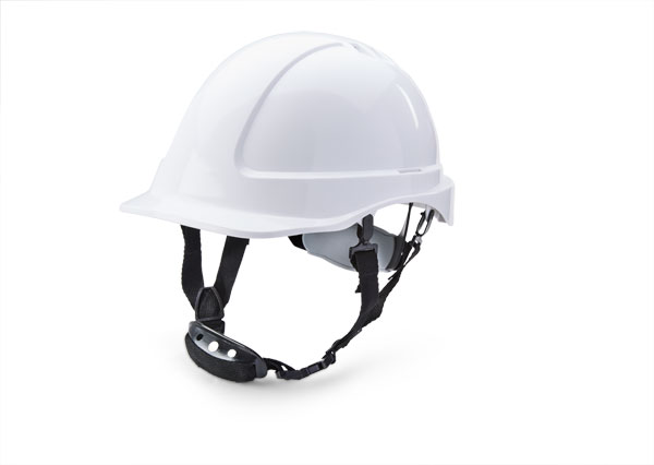 BEESWIFT REDUCED PEAK SAFETY HELMET HARD HAT BLACK & WHITE