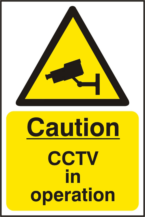 CAUTION CCTV IN OPERATION SIGN - BSS11215