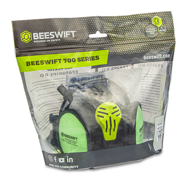 Beeswift FFA2P3 Maintenance Free Half Mask, detail