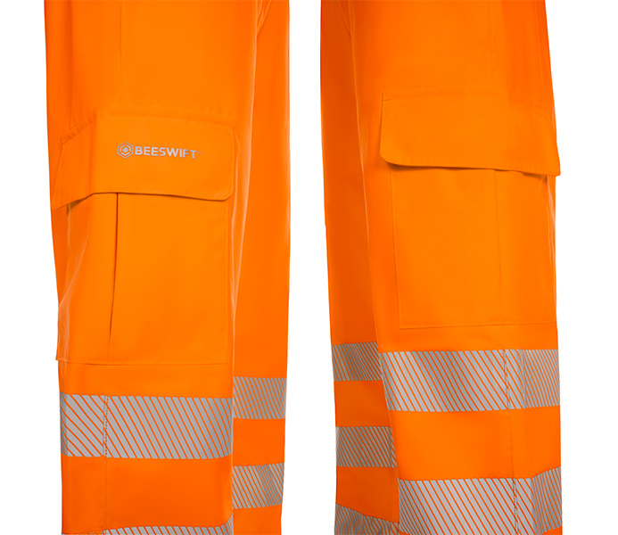 Beeswift Birkdale Hi-Vis Waterproof Breathable Trousers, detail