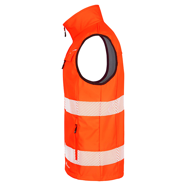 Beeswift Deltic Hi-Vis Softshell Rail Bodywarmer, detail