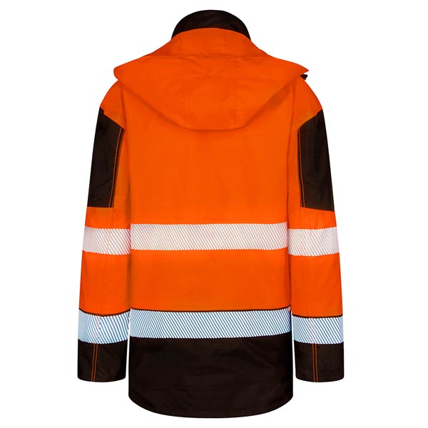 Beeswift Deltic Hi-Vis Two-Tone Ripstop Breathable and Waterproof Rail Jacket, detail