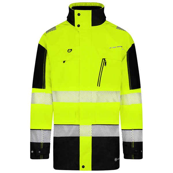 Beeswift Deltic Hi-Vis Two-Tone Ripstop Breathable and Waterproof Rail Jacket, detail