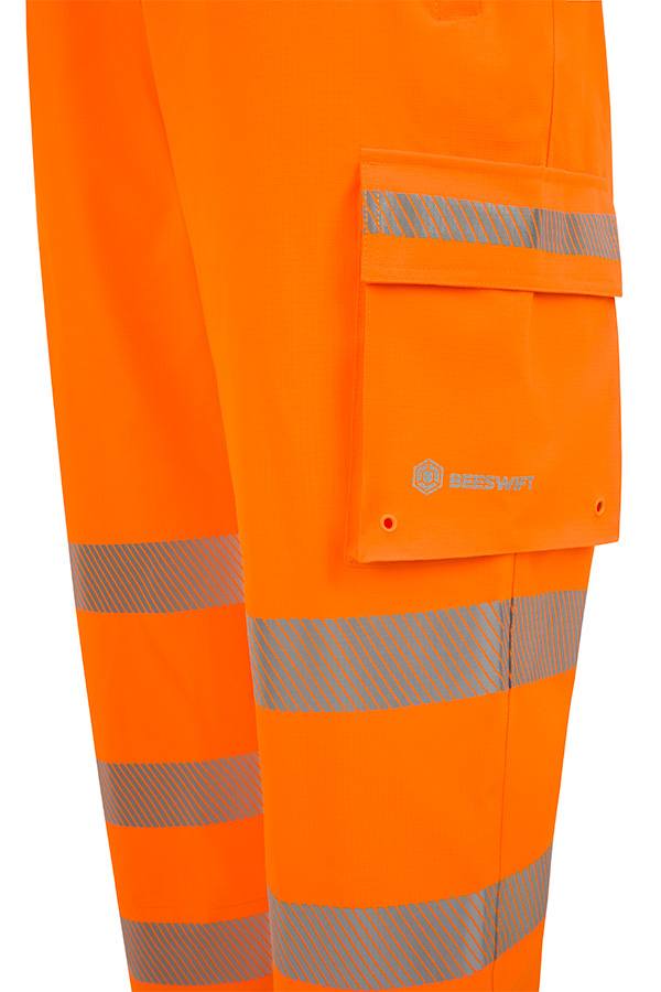 Beeswift Stormwear Mens Hi-Vis Overtrouser, detail