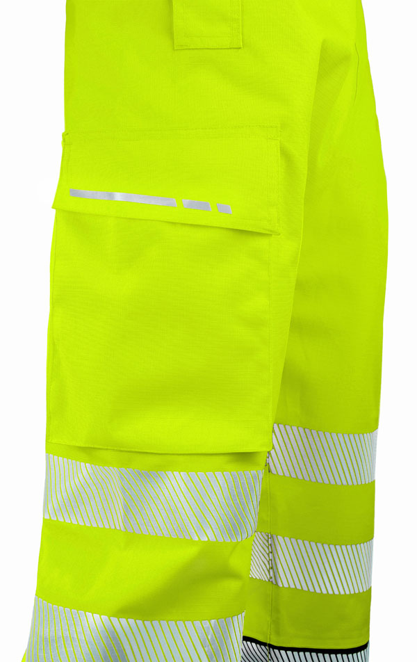 Beeswift Deltic Hi-Vis Two-Tone Ripstop Breathable and Waterproof Rail OverTrouser, detail