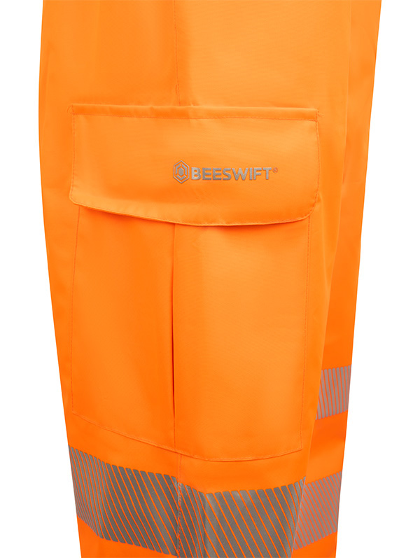 Beeswift Stormwear Womens Hi-Vis Overtrouser, detail