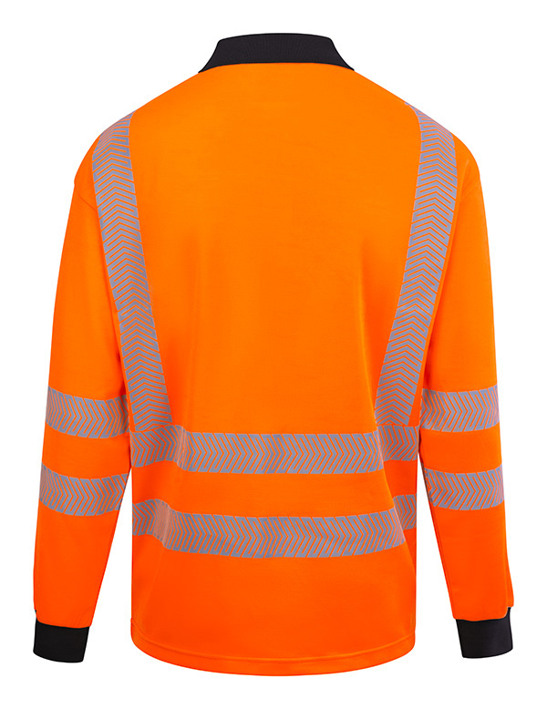 Beeswift Arc Compliant Hi-Vis Polo Shirt, detail