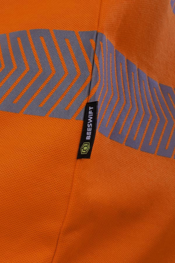 Beeswift Arc Compliant Hi-Vis Polo Shirt, detail