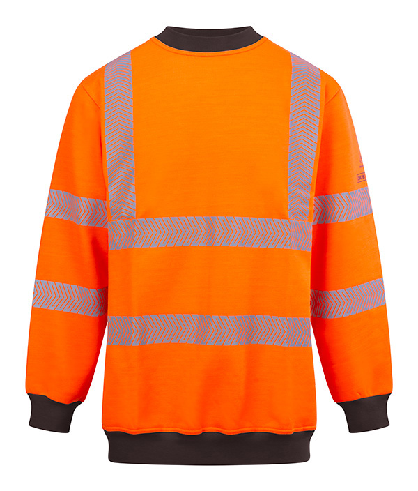 Beeswift ARC Compliant Hi-Vis Sweatshirt, detail