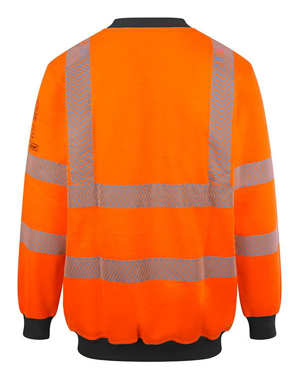 Beeswift ARC Compliant Hi-Vis Sweatshirt, detail