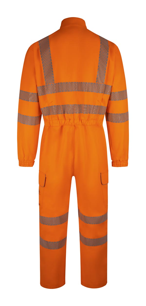 Beeswift Arc Compliant Hi-Vis Coverall, detail