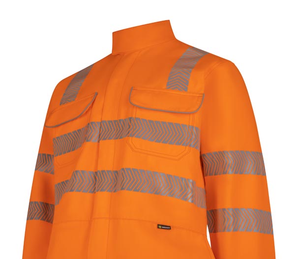Beeswift Arc Compliant Hi-Vis Coverall, detail