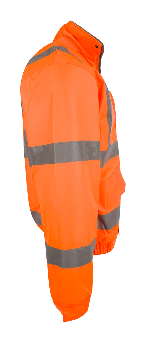 Beeswift Hi-Vis Fleece Lined Bomber Jacket, detail