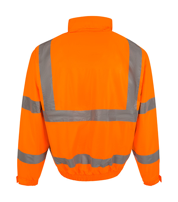 Beeswift Hi-Vis Fleece Lined Bomber Jacket, detail