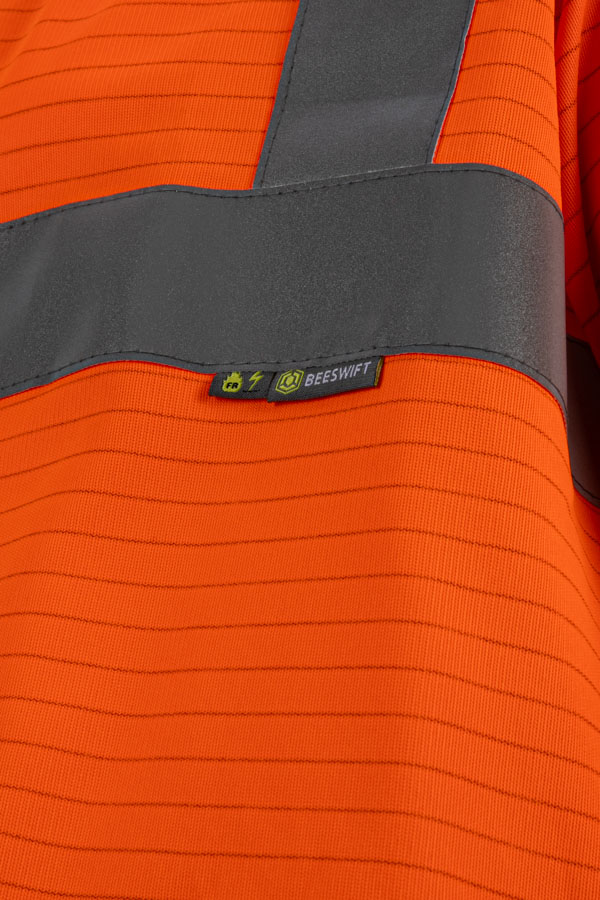 Beeswift Fire Retardant Hi-Vis Jerkin, detail