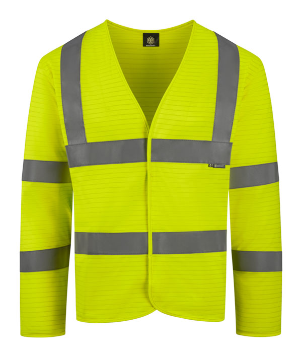 Beeswift Fire Retardant Hi-Vis Jerkin, detail