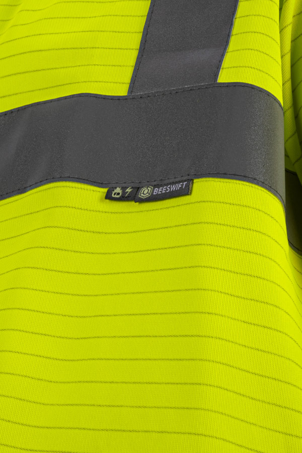 Beeswift Fire Retardant Hi-Vis Jerkin, detail