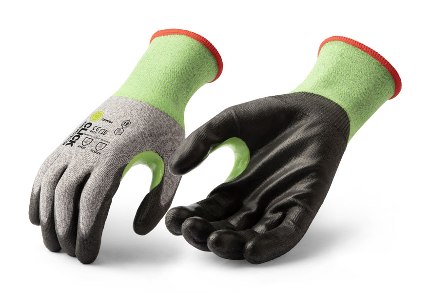 Beeswift Click Hand Protection 18G PU Coated Cut F Glove, detail