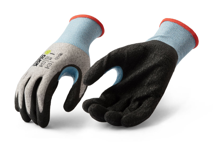 Beeswift Click Hand Protectiono Latex Coated 18G Cut F Glove, detail