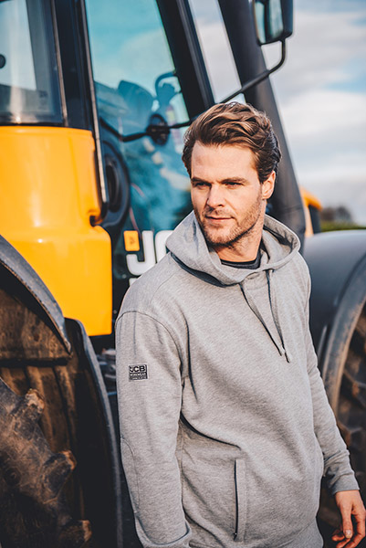 JCB Workwear Essential Hoodie, detail