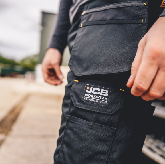JCB Workwear Trade Hybrid Stretch Shorts, detail