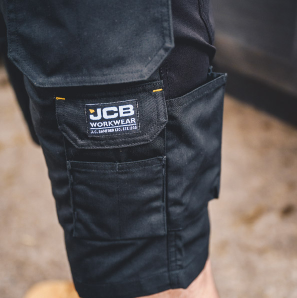 JCB Workwear Trade Hybrid Stretch Shorts, detail