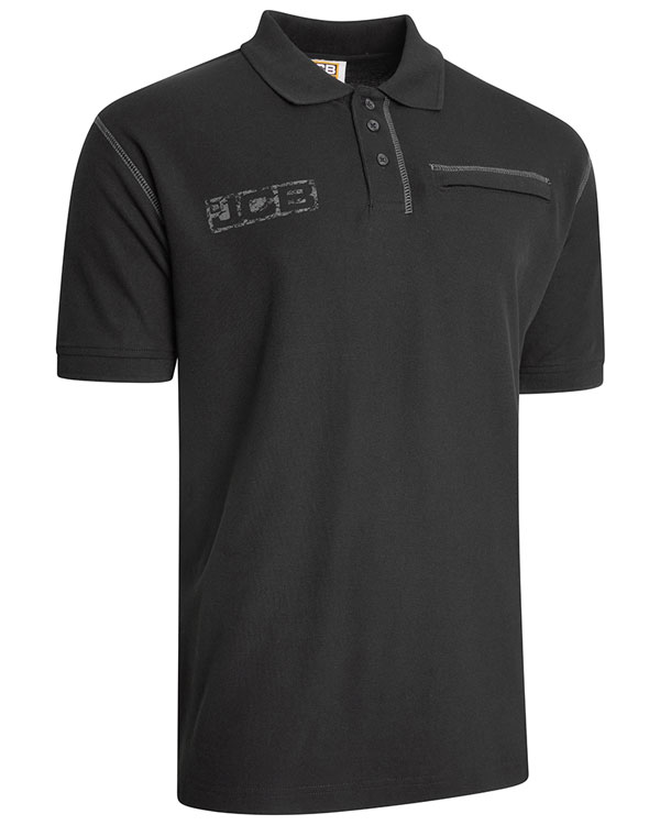 JCB Workwear Trade Work Short Sleeve Polo, detail