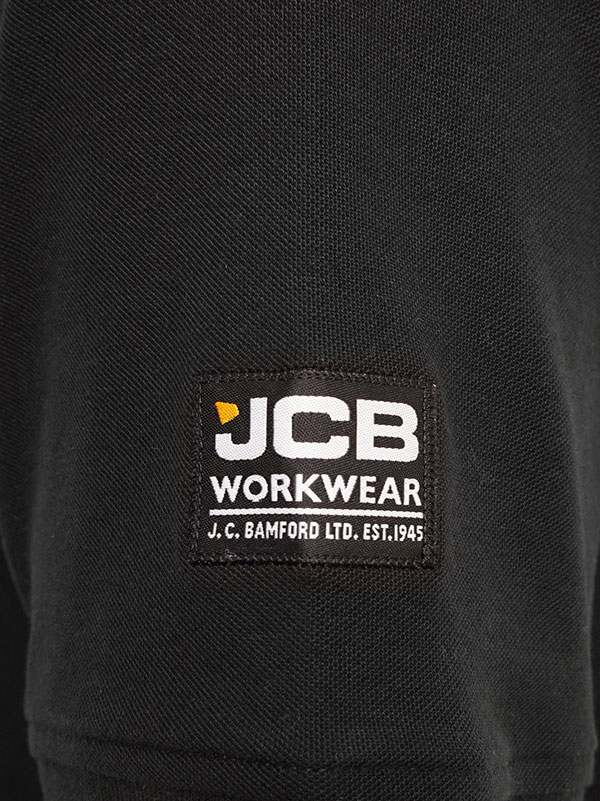 JCB Workwear Trade Work Short Sleeve Polo, detail