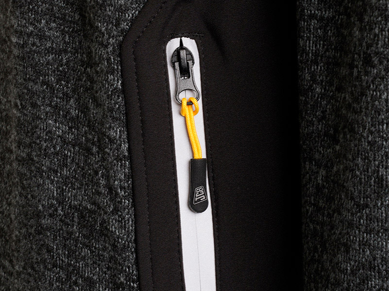 JCB Workwear Trade Elmhurst II Quarter Zip Fleece, detail