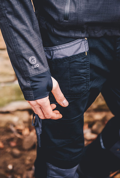 JCB Workwear Trade Plus Rip Stop Trousers, detail