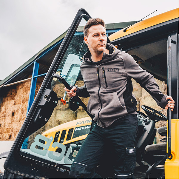 JCB Workwear Trade Zip Thru Hoodie, detail