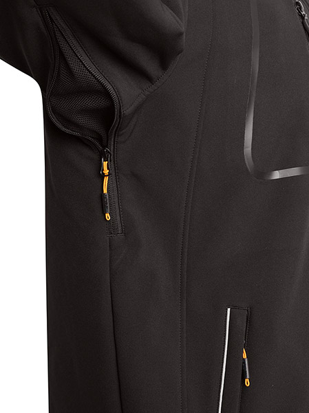 JCB Workwear Trade Hooded Softshell Jacket, detail