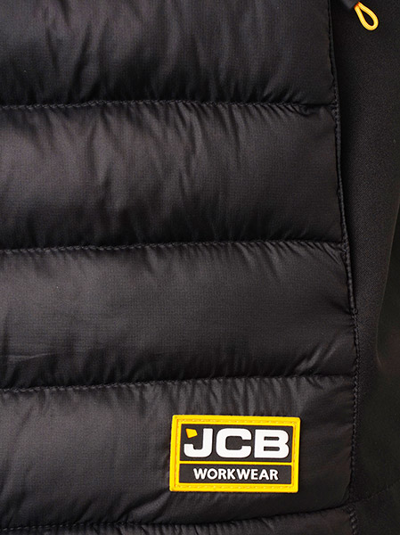 JCB Workwear Trade Hybrid Padded Gilet, detail