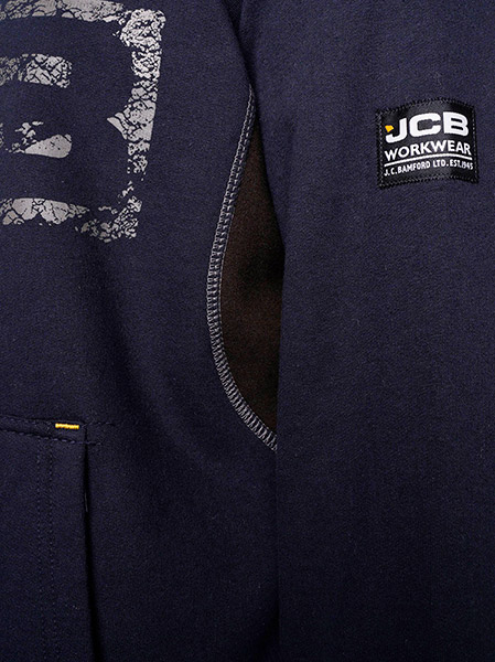 JCB Workwear Horton Hoodie, detail