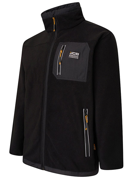 JCB Workwear Trade Fleece Full Zip, detail