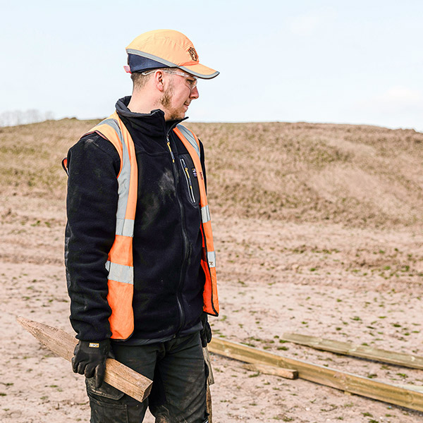JCB Workwear Trade Fleece Full Zip, detail
