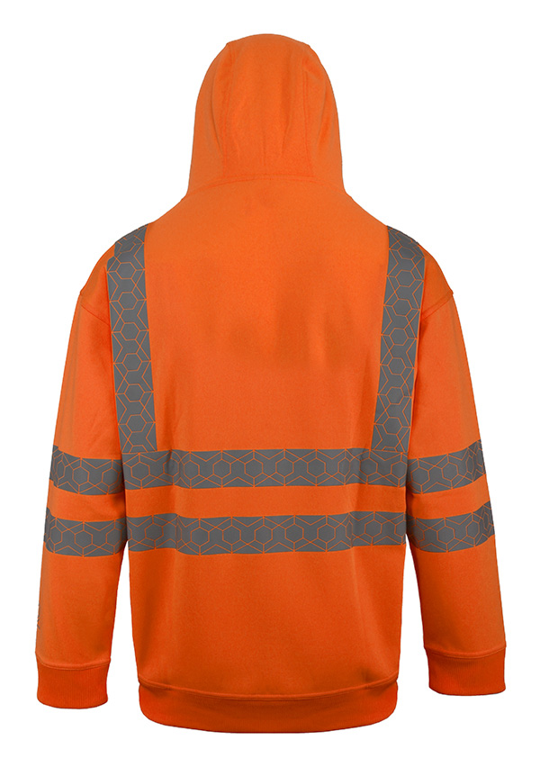 Beeswift Envirowear Recyclable Hi-Vis Hoodie, detail