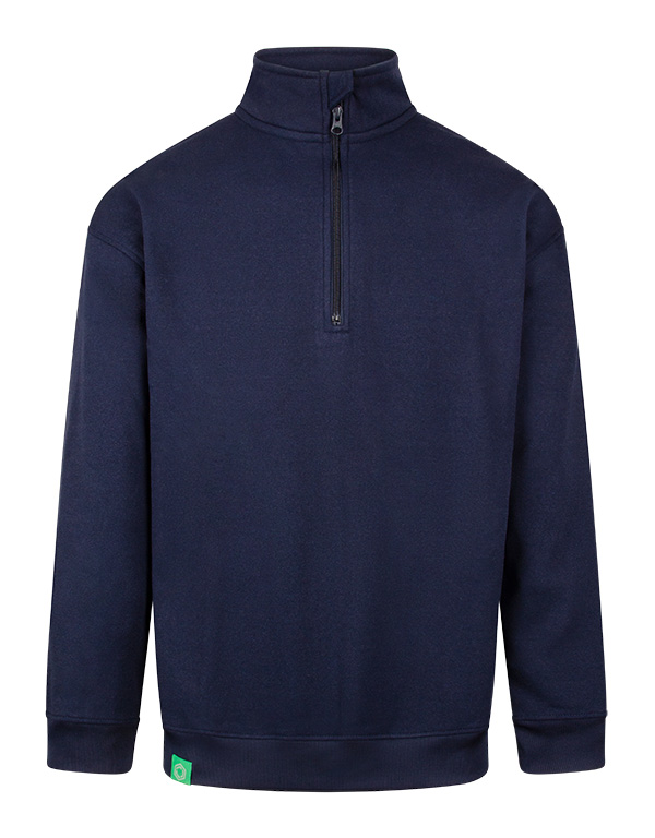 Beeswift Envirowear Recyclable Quarter Zip Sweatshirt, detail