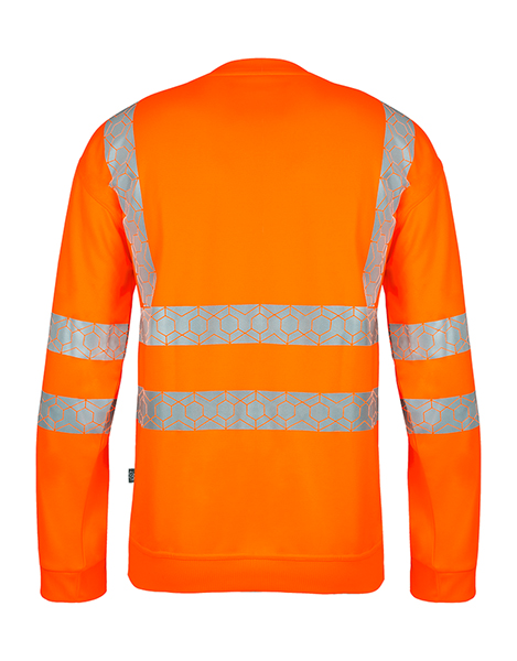 Beeswift Envirowear Hi-Vis Recyclable Sweatshirt, detail
