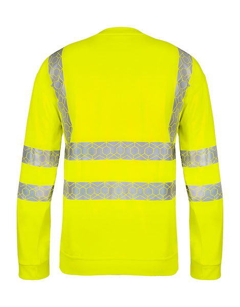 Beeswift Envirowear Hi-Vis Recyclable Sweatshirt, detail