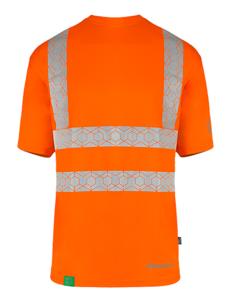 Beeswift Envirowear Hi-Vis Recyclable T-Shirt, detail