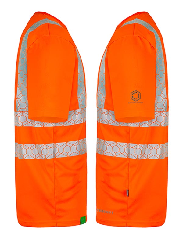 Beeswift Envirowear Hi-Vis Recyclable T-Shirt, detail