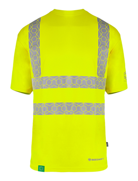 Beeswift Envirowear Hi-Vis Recyclable T-Shirt, detail