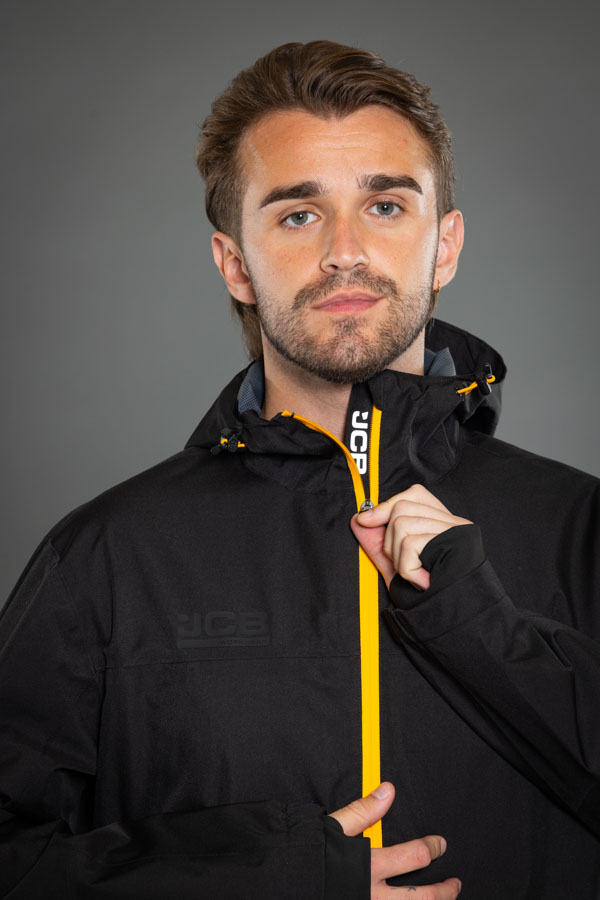 JCB Workwear Unisex Waterproof Jacket, detail