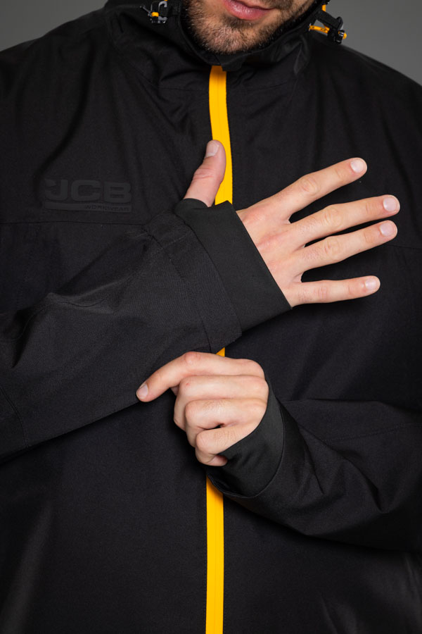 JCB Workwear Unisex Waterproof Jacket, detail
