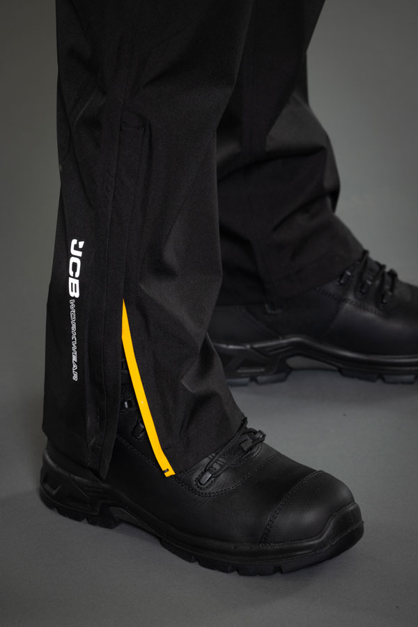 JCB Workwear Unisex Unlined Waterproof Trousers, detail