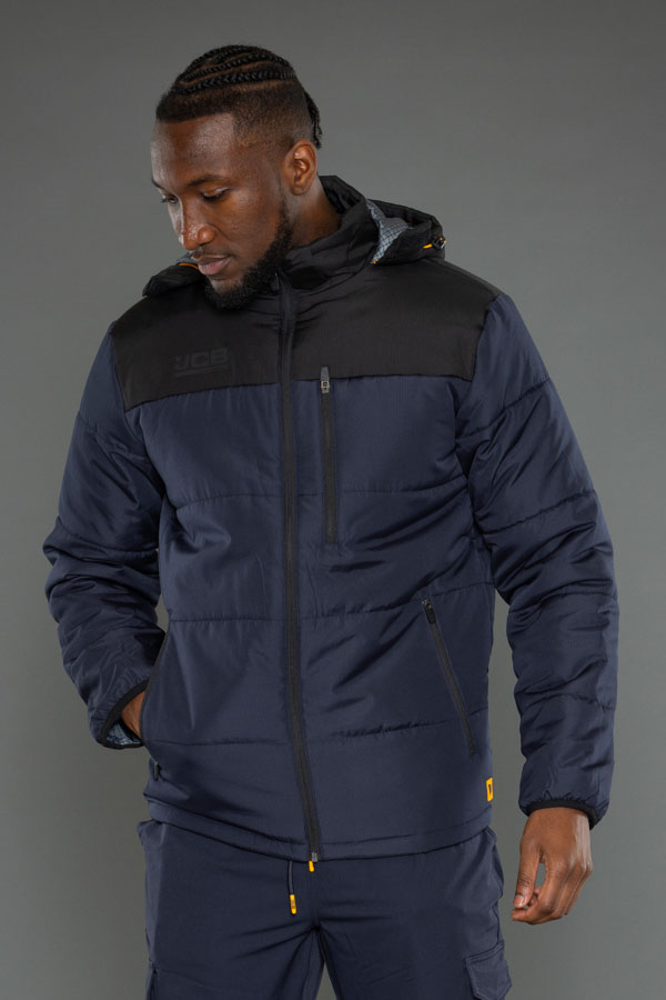 JCB Workwear Unisex Padded Jacket, detail