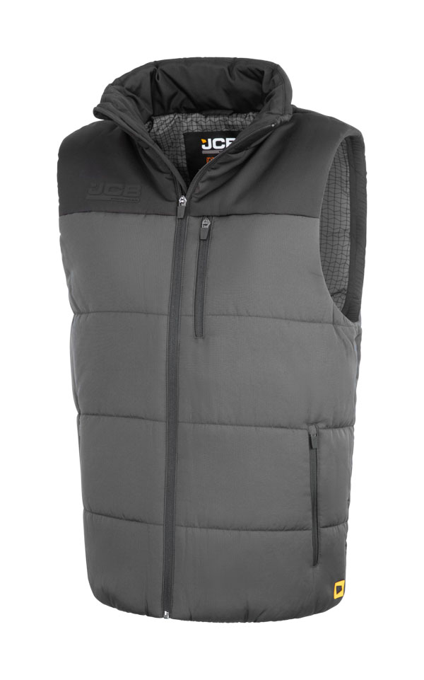 JCB Workwear Unisex Padded Gilet, detail