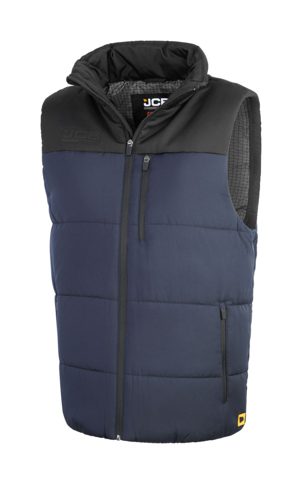 JCB Workwear Unisex Padded Gilet, detail